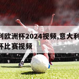 意大利欧洲杯2024视频,意大利2020欧洲杯比赛视频