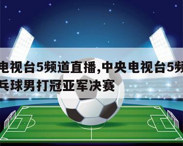 中央电视台5频道直播,中央电视台5频道直播乒乓球男打冠亚军决赛